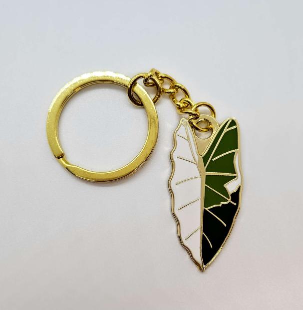 Alocasia Frydek Keychain