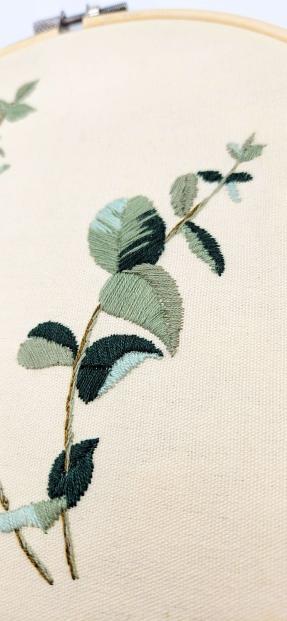 Verdant Tapestry Embroidery Wall Hanging