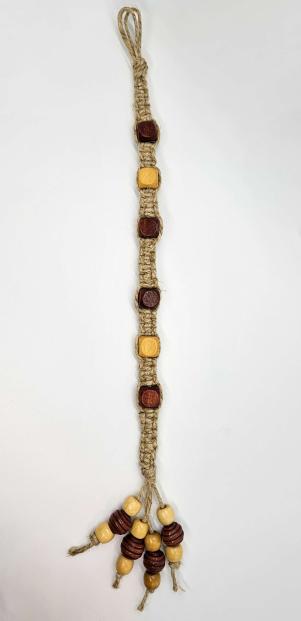 Hemp Lanyards with Wooden Beads (Multiple Lengths)