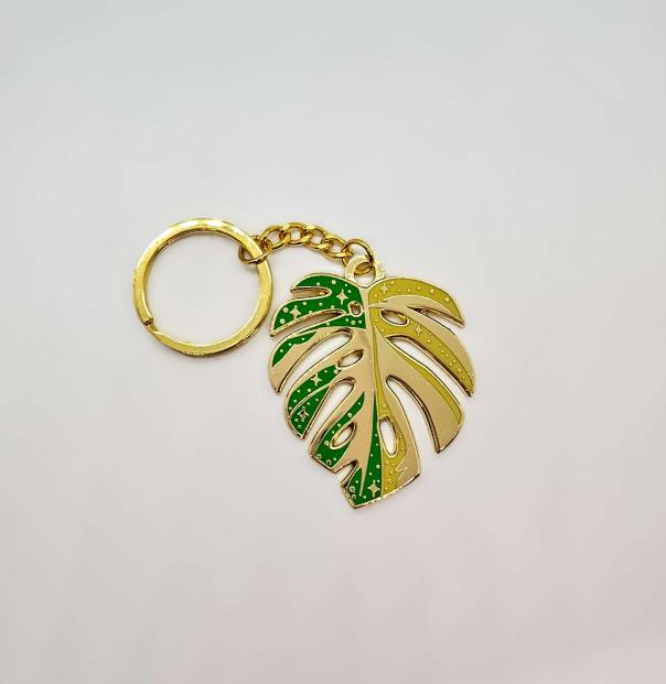 Monstera Aurea Keychain