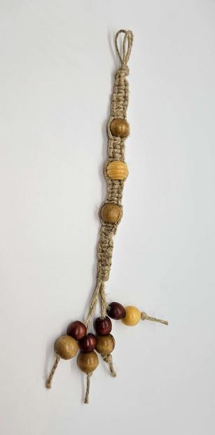 Hemp Lanyards with Wooden Beads (Multiple Lengths)