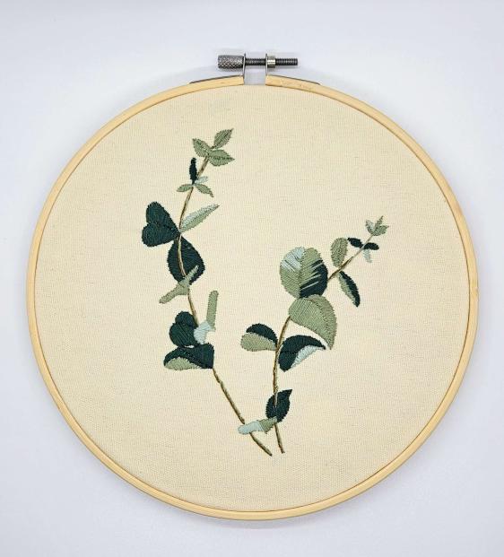 Verdant Tapestry Embroidery Wall Hanging